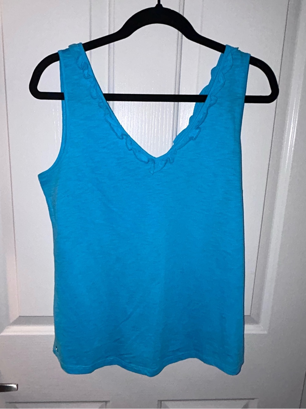Lilly Pulitzer Gigi Ruffle Tank Top - Blue - Small